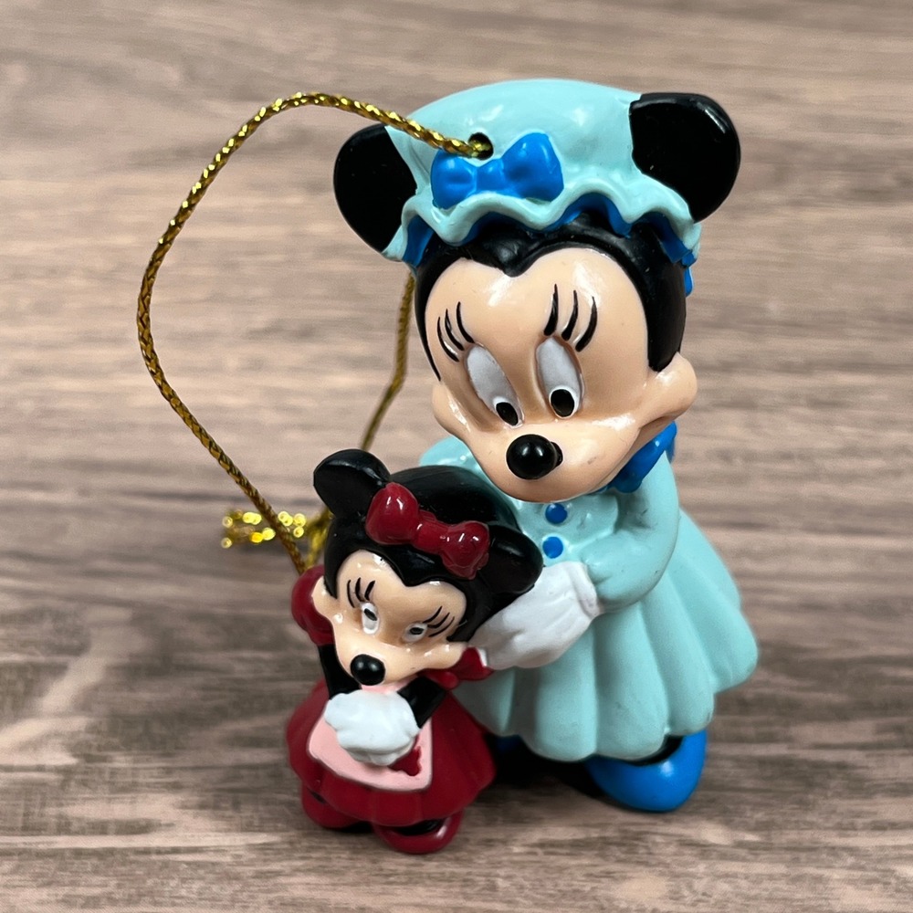 Vintage '92 Avon Ornament Set Disney Christmas Carol Mickey Minnie Scrooge Goofy - Picture 2 of 11